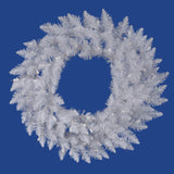 Vickerman 30in. Sparkle White 135 Tips Wreath - BulbAmerica