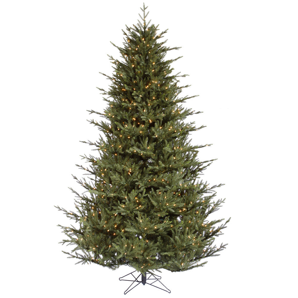 Vickerman 6.5Ft. Green 1744 Tips Christmas Tree 600 Clear Dura-Lit