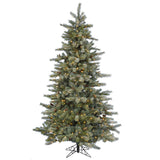 Vickerman 7.5Ft. Frosted 1306 Tips Christmas Tree 550 Warm White LED Lights