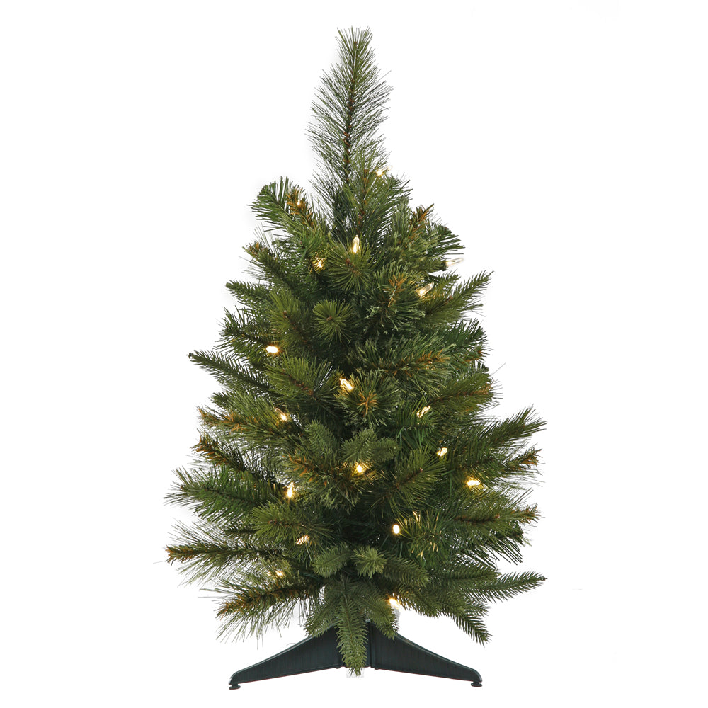 Vickerman 2Ft. Green 79 Tips Christmas Tree 30 Warm White Mini LED