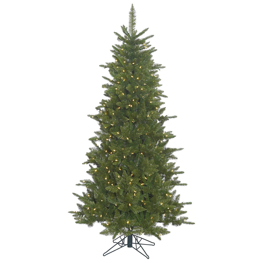 14Ft. Slim Durango Spruce Christmas Tree Green PVC Tips 2050 Warm White LED