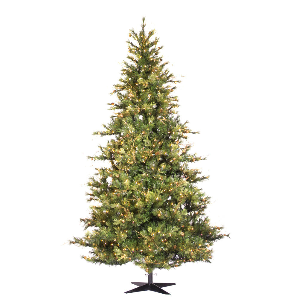 Vickerman 7.5Ft. Green 1320 Tips Christmas Tree 650 Clear Dura-Lit