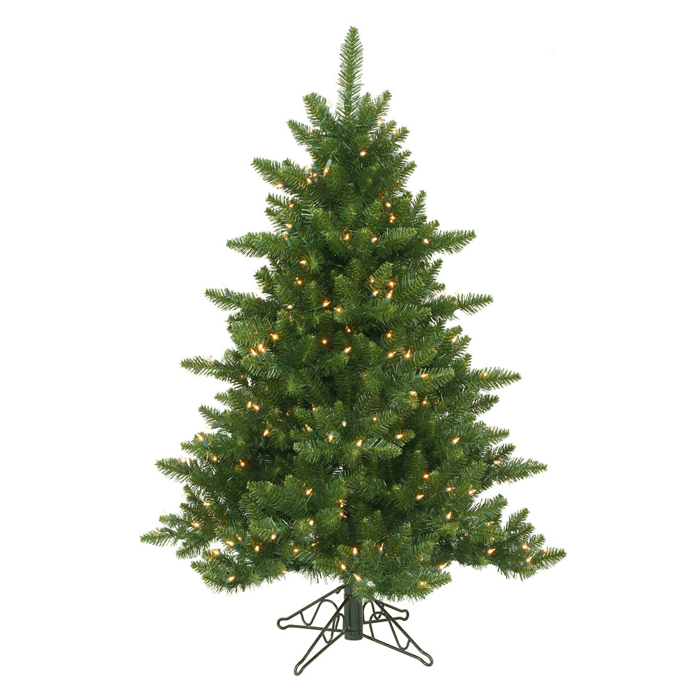Vickerman 4.5Ft. Green 566 Tips Christmas Tree 300 Clear Dura-Lit