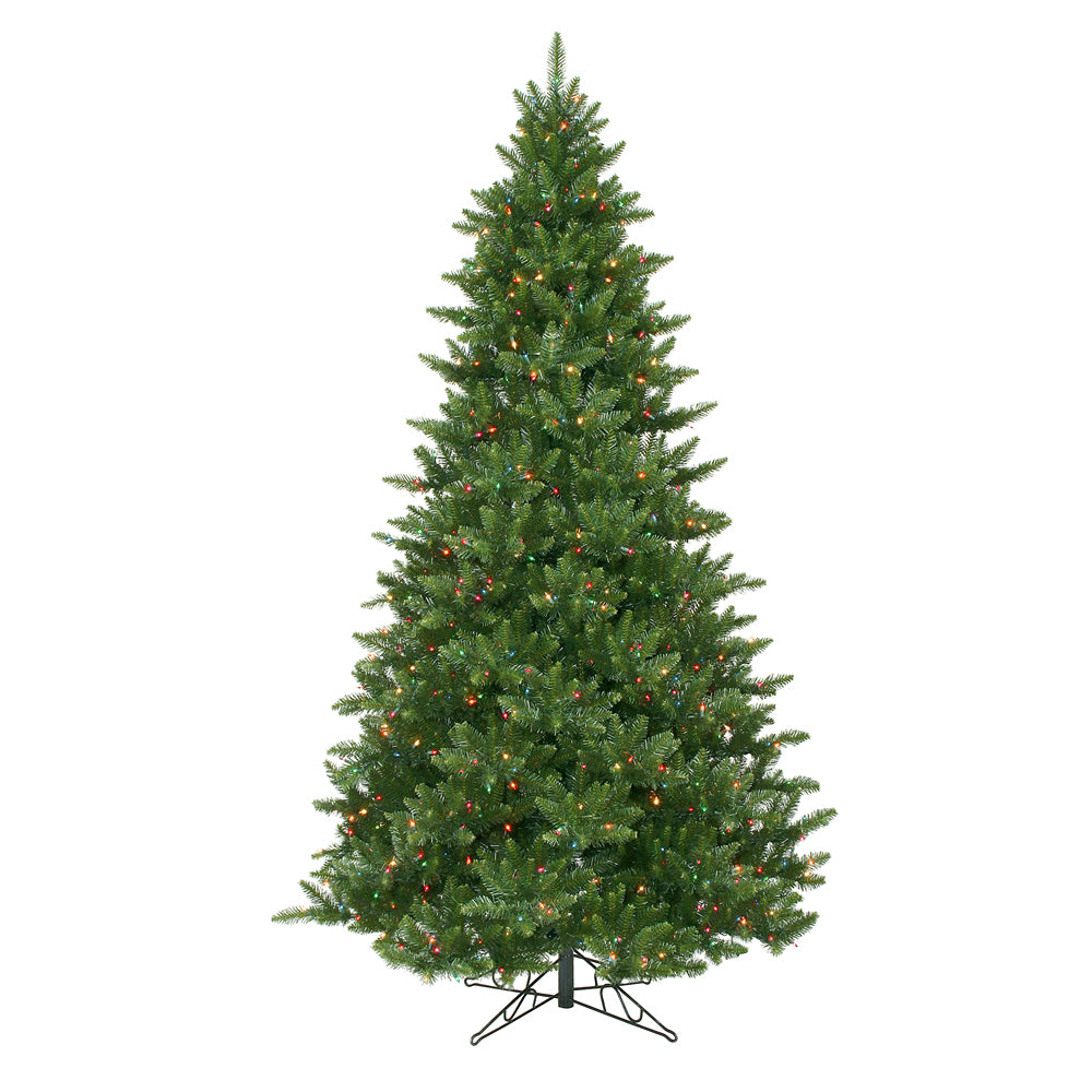 Vickerman 12Ft. Green 5128 Tips Christmas Tree 2100 Multi-color Dura-Lit