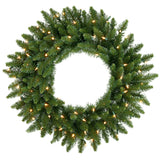 Vickerman 24in. Green 130 Tips Wreath 50 Clear Dura-Lit Lights