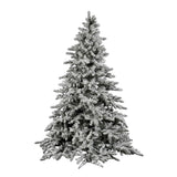Vickerman 6.5Ft. Flocked White on Green 1224 Tips Christmas Tree