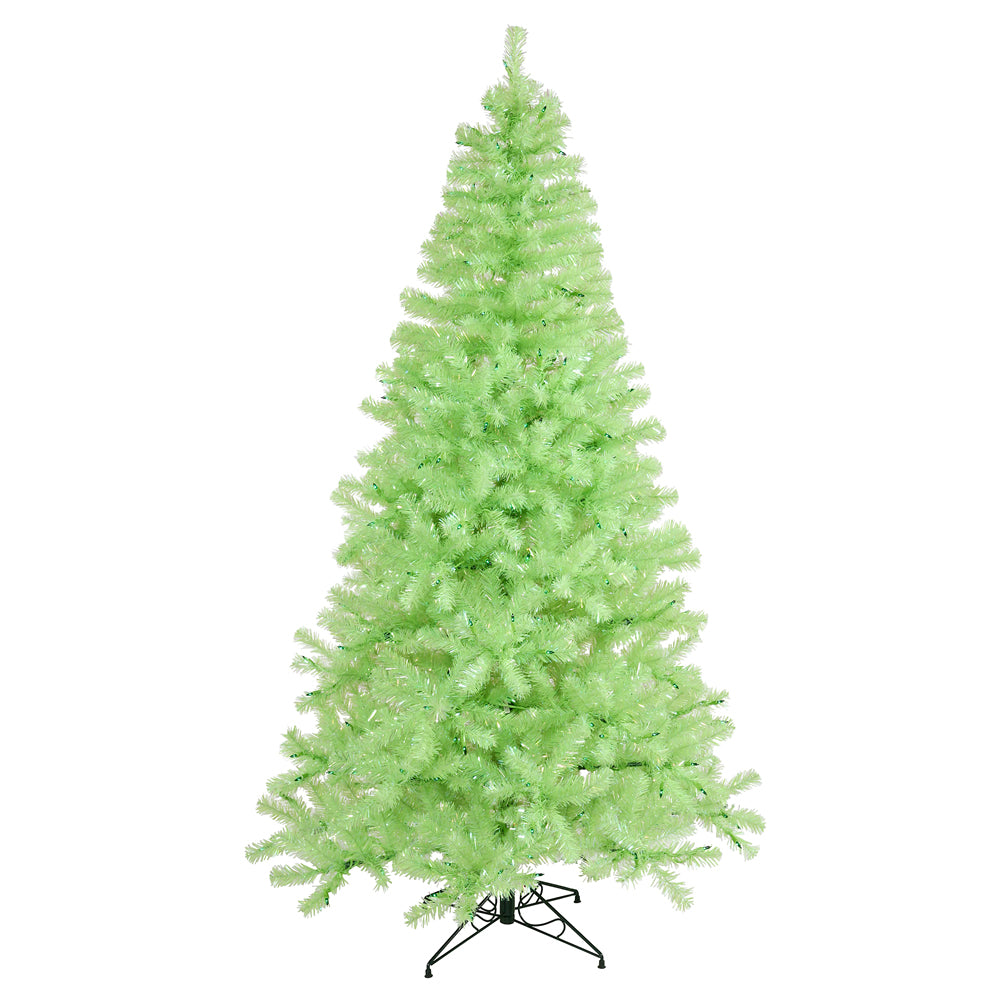 Vickerman 9Ft. Chartreuse 1673 Tips Christmas Tree 550 Green Mini Lights