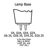 Osram TP-56 G/GU/GX/GZ 4, G/GX/GY/GZ 6.35 lamp holder - BulbAmerica