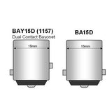 GE 12297 1154 /BP2- 17w 6.4v BAY15d S8 C-6 Automotive Lamp - 2 Bulbs - BulbAmerica