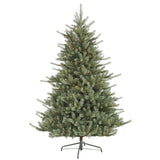 Vickerman 7.5Ft. Green 1693 Tips Christmas Tree 700 Multi-color Mini Lights