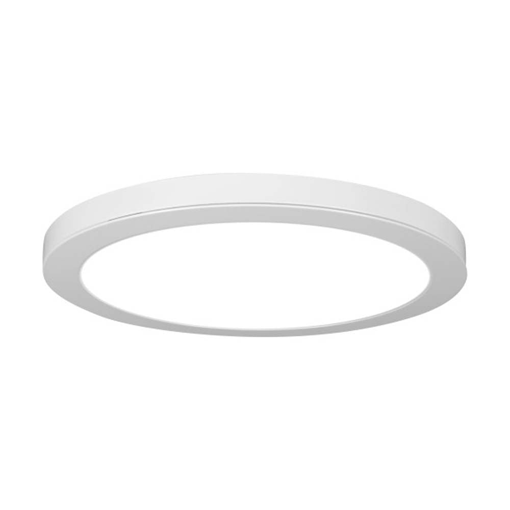 DSE 15-inch Selectable LED Round Surface Mount Downlight - White Finish