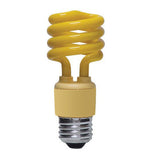 Mini Twists 13W Yellow Bug Bulb compact fluorescent lamp medium screw base