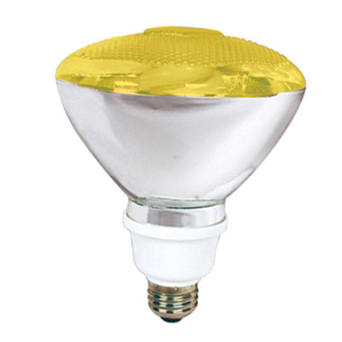Compact Fluorescent 23w Yellow PAR38 Bug Light Bulb