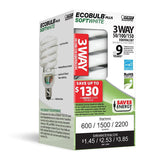 Feit 3-Way Compact Fluorescent 12 / 21 / 32w CFL Bulb - 50/100/150w equiv. - BulbAmerica