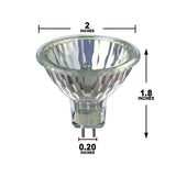 USHIO EXN MR16 50w 12v Flood FL36 w/ Front Glass ULTRA TITAN 3100K halogen bulb - BulbAmerica