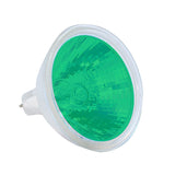 EXT/G Platinum MR16 50w 12v Green Color w/ Front Glass GU5.3 Halogen Light Bulb