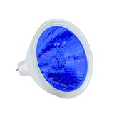 EXT/B BulbAmerica MR16 50w 12v Blue Color w/ Front Glass GU5.3 Halogen Bulb