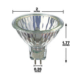 USHIO EXT 50w 12v w/ Front Glass Spot SP12 MR16 ULTRA TITAN halogen light bulb - BulbAmerica