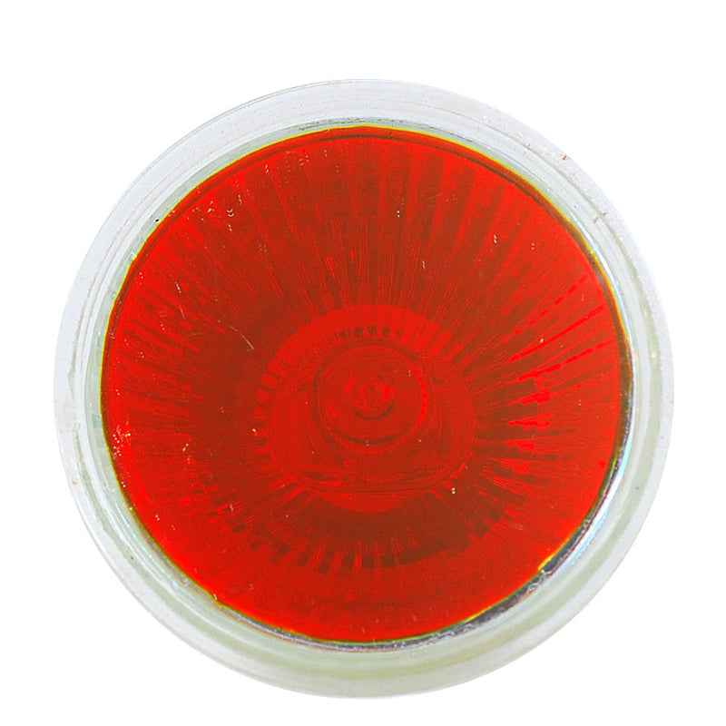EXT/R bulb Platinum MR16 50w 12v Red Color w/ Front Glass GU5.3 Halogen Light Bulb