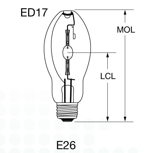 USHIO 150w UMH-175/C/U/MD, ED17 metal halide bulb