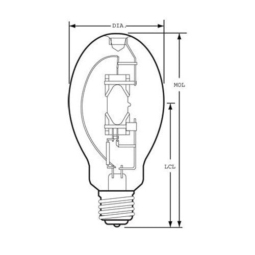 USHIO 175w UMH-175/C/U, ED28, metal halide bulb