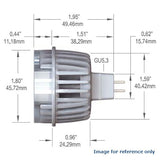 Ushio - 4W SYNERGY LED MR16 WFL50 4200K lamp - BulbAmerica