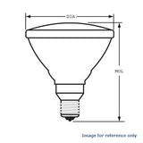 GE 150w PAR38 FL/A Light Bulb (Amber) - BulbAmerica