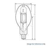 GE MPR400 400W ED37 High Output Protected Multi-Vapor PulseArc Quartz HID lamp - BulbAmerica