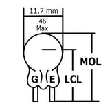 GE  10 - 1w G3.5 (G3 1/2) Low Voltage Miniature bulb - BulbAmerica