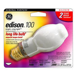 GE 60w 120v Edison BT14.5 Halogen - 2 bulbs - BulbAmerica