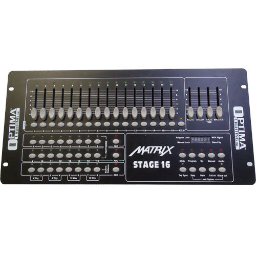 MATRIX Stage 16 DMX Channel Scene Setter Console DJ Lighting Controller