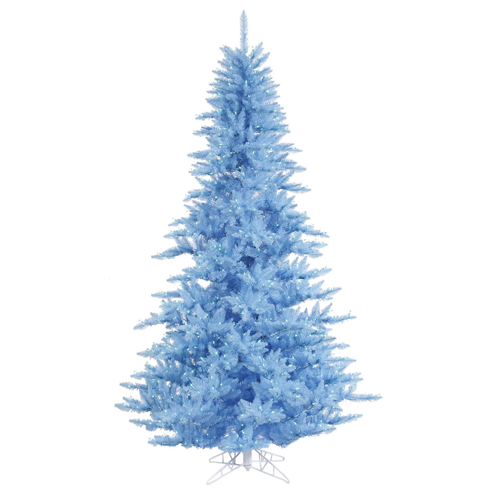 Vickerman 12Ft. Blue 4361 Tips Christmas Tree 1650 Sky Blue Mini Lights