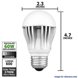Kobi Electric - LED-AD-8.5W600-27 - BulbAmerica