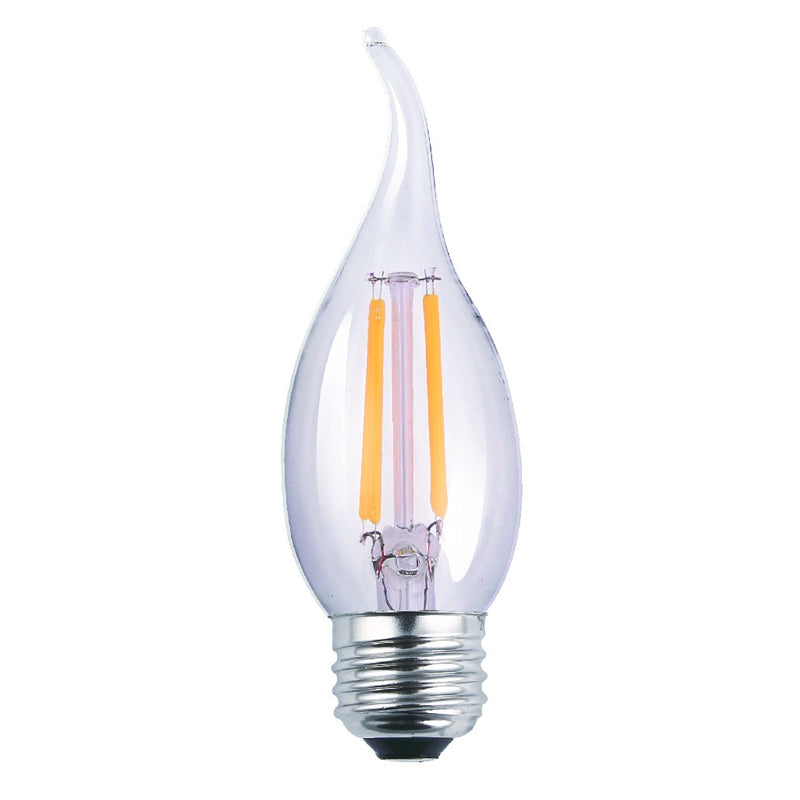 Luxrite Antique Filament LED 4 Watt 2700K E26 Flame Tip Light Bulb