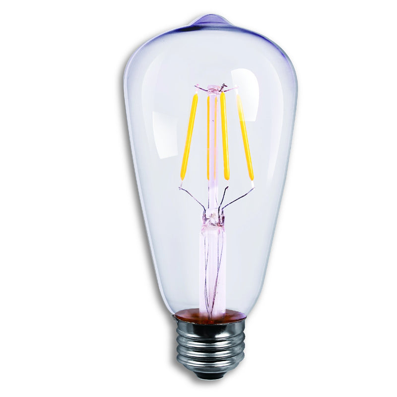 Luxrite Antique Filament LED 4 Watt 2700K E26 Medium base ST21 Light Bulb