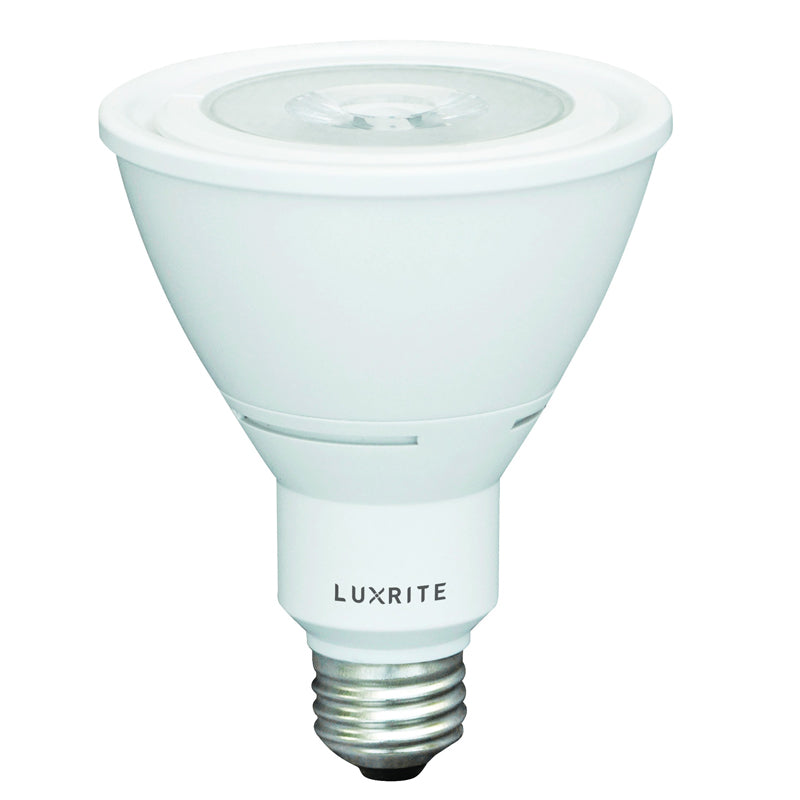 Luxrite 10w 120v PAR30 Dimmable LED Flood 40 Bright White Light Bulb
