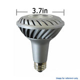 Ge 10w 120v PAR30L 2700k 24 deg Silver LED Light Bulb - BulbAmerica