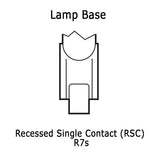 OSRAM S2 1500w 600v Ceramic Lampholder socket for R7s RCS light bulbs_2