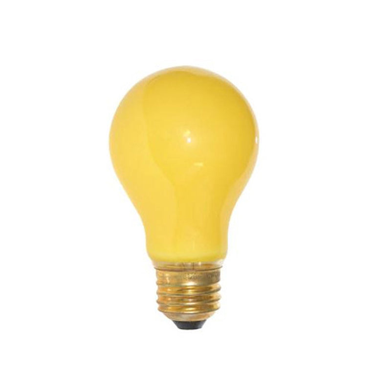2PK - SUNLITE 60w 120v A19 Ceramic Yellow Colored lamp