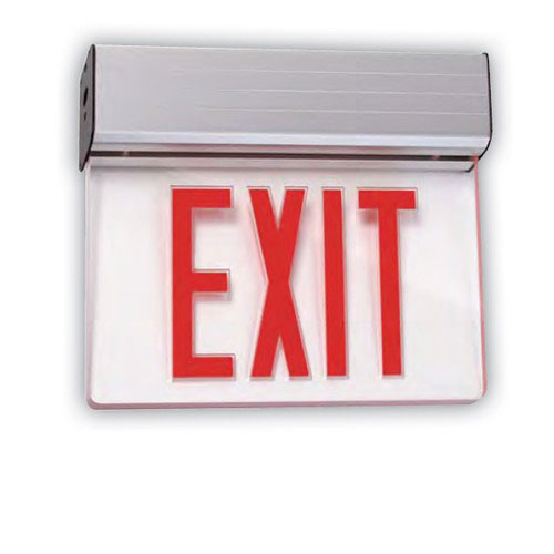 SUNLITE 04318-SU Universal Red Exit Emergency Sign 1 Face Mirror