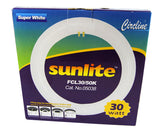 SUNLITE FCL30/50k 30w Super White FC9 circline 4-pin Fluorescent Bulb_1