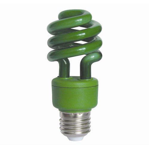 SUNLITE 05502 Compact Fluorescent 13W Super Mini Twist Green Colored CFL bulb