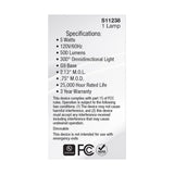 Satco 5W 120V JCD G9 LED 2700K Warm White 500Lm Light Bulb - 40w Equiv._1