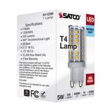 Satco 5W 120V JCD G9 LED 5000K Natural Light 550Lm Bulb - 40w Equiv._4