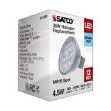4.5W 12v MR16 LED 5000K Spot 15d 360LM GU5.3 Base Silver Finish Bulb_1
