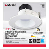 7w 4-in Deep Baffle CCT-Tunable Recessed LED Downlight_3