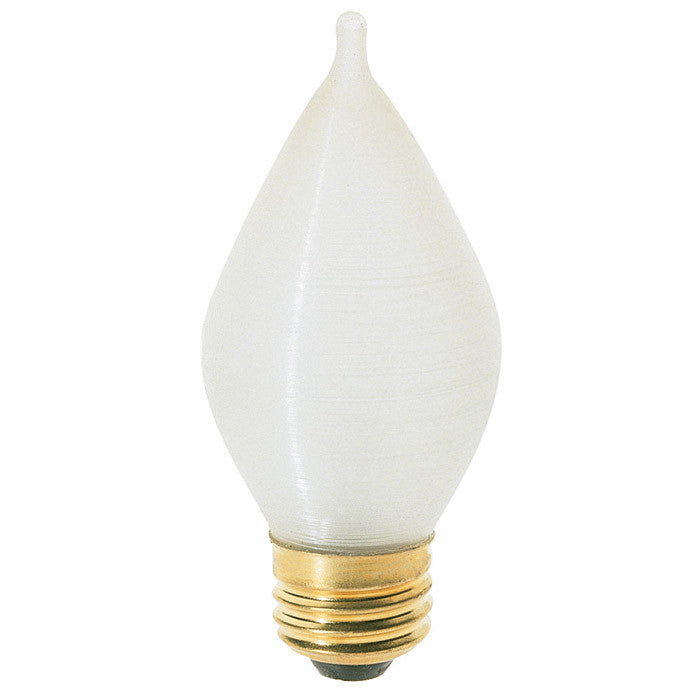 Satco S2713 25W 120V C15 Satin Spun E26 Base Incandescent light bulb
