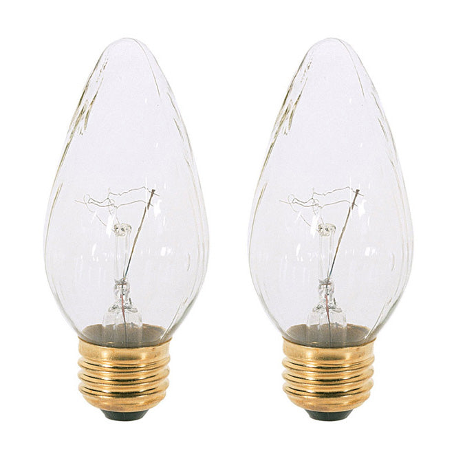 Satco S2763 25W 120V F15 Clear E26 Medium Base Incandescent light bulb