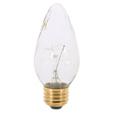Satco S2767 40W 120V F15 Clear E26 Incandescent light bulb - 2 pack