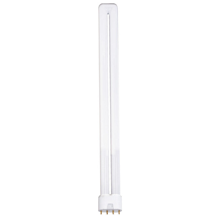 Satco S2965 18W Long Single Tube 4-Pin 2G11 Plug-In base 3500K fluorescent bulb